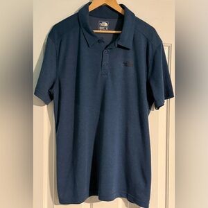 The North Face FlashDry Polo Shirt Men’s XL Blue Performance Short Sleeve